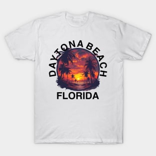 Daytona Beach - Florida (with Black Lettering) T-Shirt